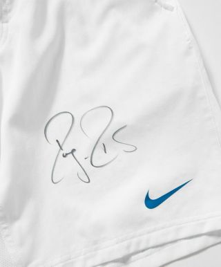 Roger Federer MATCH Signed Nike Tennis Shorts - From 2012 Indian Wells 2