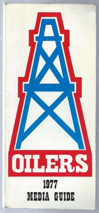 1977 Houston Oilers Nfl Football Media Guide Record Book