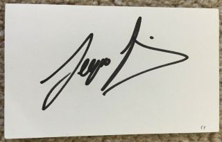 Sergio Garcia Hand Signed Autographed 3 X 5 Index Card - Masters Champion