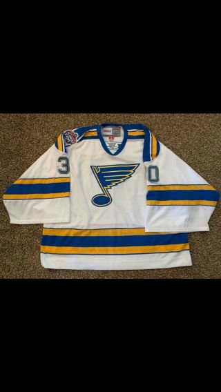Martin Brodeur Jersey (Possibly GW Alumni Classic Game) NHL St.  Louis Blues 2