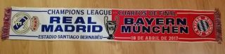 Scarf Real Madrid Vs Bayern Munchen 2017 Champions League Schal