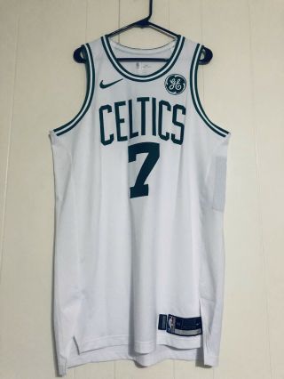 Boston Celtics Jaylen Brown Game Worn Used/issued Jersey 2018 - 19 Fanatics Loa