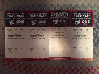 Four (4) Pete Alonso Mlb Debut Tickets Nm/mint York Mets (1st Game And Hit)