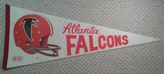 Vintage Atlanta Falcons Full Size Nfl Football Pennant 3d Style