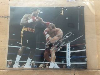 Tommy Morrison Autographed Boxing 8x10 Photo (heavyweight World Champion)