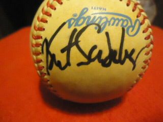Bret Saberhagen Kc Royals Autographed Rawlings Oal Baseball