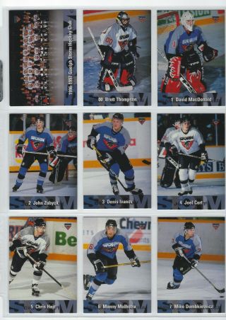 1996 - 97 Guelph Storm (ohl) Near Complete Set (35/36 Cards)