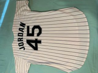 Michael Jordan Authentic Chicago White Sox Russell Jersey Sz 44 Jersey 45