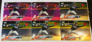 Ronald Acuna Jr 2018 Topps Chrome Update Pink Refractor 