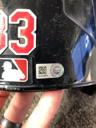 Nick Swisher Game Batting Helmet,  Cleveland Indians 3