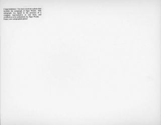 UPPER DECK UDA MEMORABILIA TIGER WOODS 8”× 10” PHOTO AUTHENTIC AUTOGRAPH 28/100 2