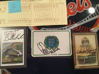 Golf scorecards signed 200,  jsa/psa 7
