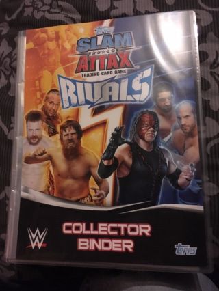 Topps Wwe Slam Attax Rivals Complete Set Folder Binder All 208 Cards,  Le