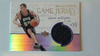1999 - 00 Upper Deck Encore Jason Williams Game Jersey