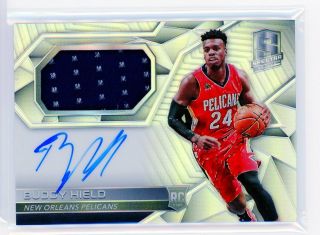 Buddy Hield 2016 - 17 Panini Spectra Silver Refractor Rookie Jersey Auto /300 Rc