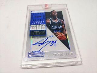 2018 - 19 Contenders Historic Rookie Playoff Ticket Auto Shaquille O 