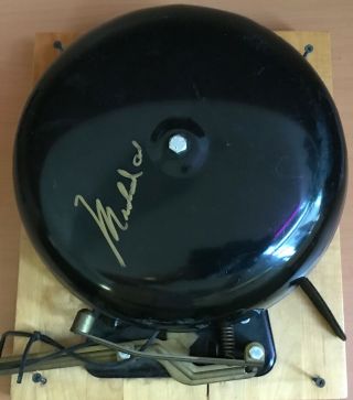 Boxing Ring Bell Signed Muhammad Ali Likely By Another Hand