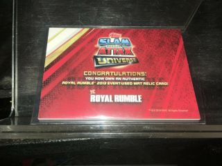 Topps WWE Slam Attax Universe Ring Mat Relic Card Drew Mcintyre rmnb 2