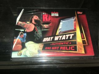 Topps Wwe Slam Attax Universe Ring Mat Relic Card Bray Wyatt