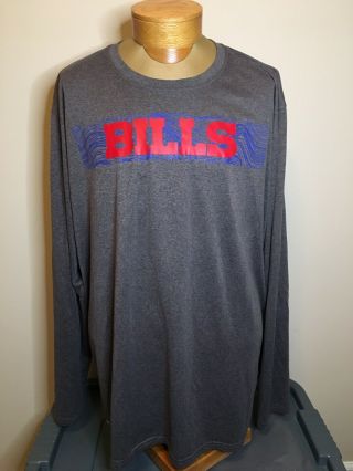 Buffalo Bills Nike Nfl On Field Shirt Long Sleeve Shirt 4xl Gray Player Worn