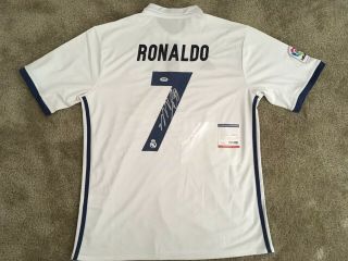 Cristiano Ronaldo Signed Autographed Adidas Real Madrid Jersey Juventus Psa