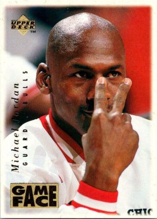 Michael Jordan 1996 - 97 Upper Deck Game Face Gf2  D