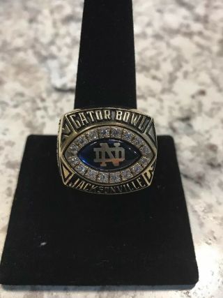 2003 TEAM ISSUED NOTRE DAME FOOTBALL GATOR BOWL RING 2