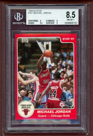 Michael Jordan 1984 - 85 Star Xrc 101 Bgs 8.  5 (2x 9,  9.  5 Subs) - True Rookie Card