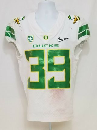 2017 Oregon Ducks Team Issued Nike Game Worn Football Jersey 39 Men 
