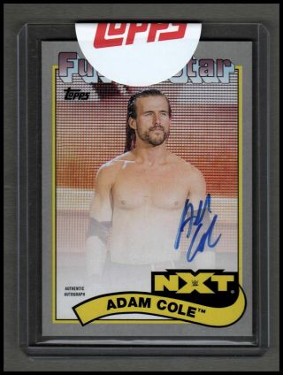 2018 Topps Heritage Wwe Autographs Silver Aac Adam Cole Auto 05/25 - Nm - Mt