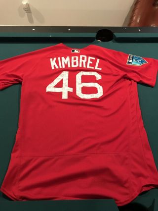 Chicago Cubs/red Sox Craig Kimbrel 2018 Game Jersey Mlb Authenticated