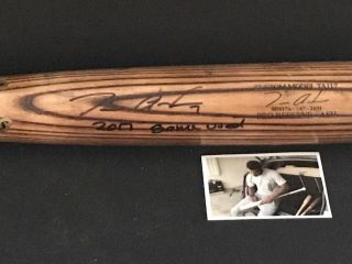 Tim Anderson Chicago White Sox Autographed Signed 2017 Game Cracked Bat