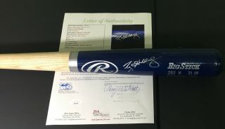 Roy Halladay Autographed Baseball Bat Full Size Rawlings Big Stick Mlb Jsa Loa