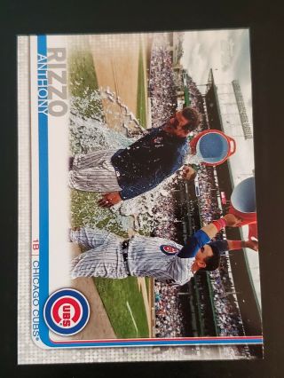 2019 Topps Series 2 Anthony Rizzo Photo Variation Ssp Image Sp 596 Cubs