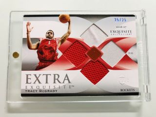 Tracy Mcgrady 2006 Exquisite Extra Exquisite Jersey Patch D 25/25 Hof Rockets