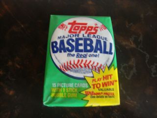 1981 Topps Baseball - - - Wax Pack - - - 15 Cards - - - Factory - - - Valenzuela Rc