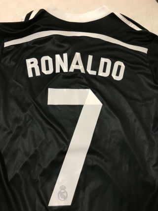 Adidas Real Madrid Long Sleeve Ronaldo 2014/2015 Champions League jersey Small 8