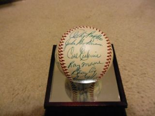 1952 Brooklyn Dodgers Autograph Baseball 26 Sigs Robinson Campanella Beckett LOA 2
