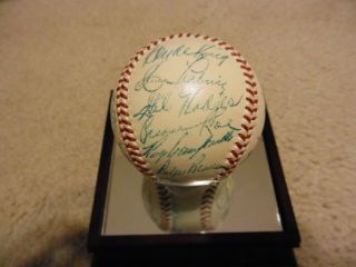 1952 Brooklyn Dodgers Autograph Baseball 26 Sigs Robinson Campanella Beckett LOA 3
