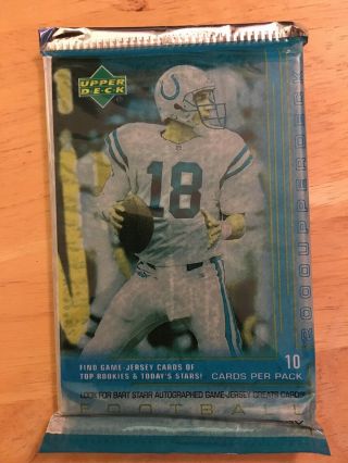 2000 Upper Deck Pack Football Possible Tom Brady Rookie Card Patriots