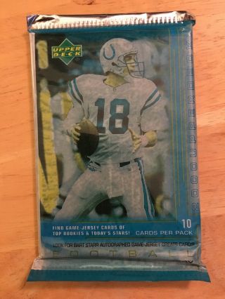 2000 Upper Deck Pack Football Possible Tom Brady Rookie Card Patriots 2