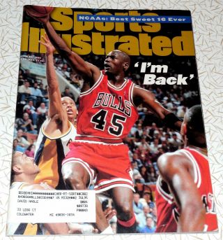 Sports Illustrated March 27,  1995 Michael Jordan " I 