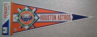 Houston Astros Full Size Mlb Baseball Pennant Early 90s