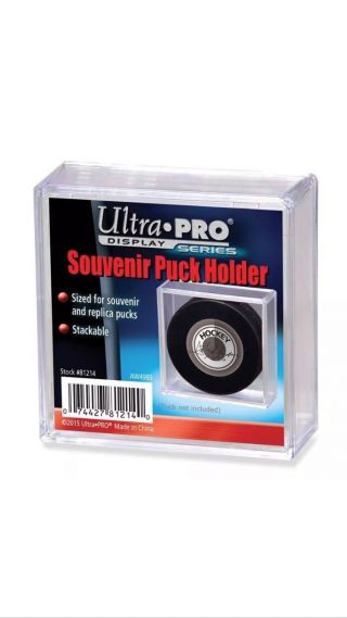 12 Ultra Pro Square Hockey Puck Holder Cube Case Stackable Twelve