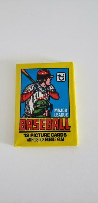 1979 Topps Baseball Wax Pack With Factory Marks