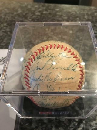 Authenticated Jackie Robinson Autograph 1952 Dodgers Baseball
