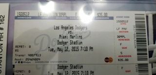 Giancarlo Stanton Hr 162 Florida Marlins Vs Dodgers 05/12/2015 Yankees
