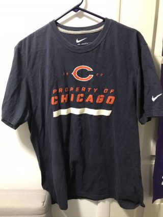 Nike Chicago Bears T Shirt Size Xl
