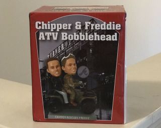 Chipper Jones Rescues Freddie Freeman Atv Bobblehead - Sga 2016 - Nib