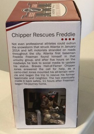 Chipper Jones Rescues Freddie Freeman ATV bobblehead - SGA 2016 - NIB 4